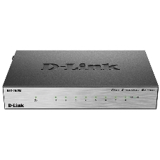 Коммутатор D-Link DES-1008D/(K2A/K3A)RU/J1A/J2A/L2A/L2B, 8×100 Мбит/с, неуправляемый