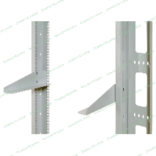 Комплект опорных кронштейнов для стоек под тяжелое оборудование,(УО-СТК/УО-КО) !2шт. в упаковке!