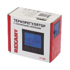 Терморегулятор с автоматическим программированием и сенсорными кнопками Rexant R100B черный