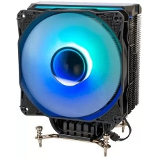 Кулер для процессора Eurocase 6PI120ARGb черный, 120 мм, алюминий/медь, 1800 об/мин, 36 дБ, 4 pin, 200 Вт, 157 мм