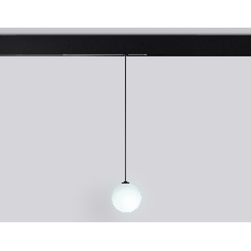 Управляемый светодиодный светильник для шинопровода Magnetic Ambrella light GL1442 BK/FR черный/белый матовый IP20 10W 3000K-6400K 220V 120° D120 H1500 (Без ПДУ)