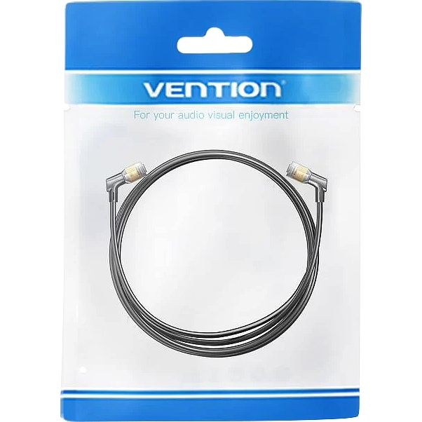 Патч-корд Vention прямой STP cat.8, RJ45 угол 360 - 1,5м. Черный