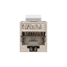 Модуль-вставка Keystone Jack RJ-45 ExeGate KJ-8P8C-SH-C5e-180-TL (Кат.5e, экранированная, 180 градусов, IDC Toolless (без инструмента))