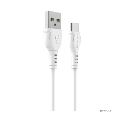 Сетевое зарядное устройство BOROFONE BX51/USB кабель Type-C/1m/3A/White
