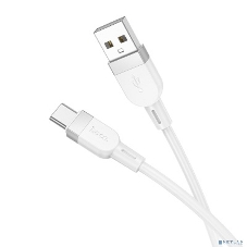 Дата-кабель USB 3.0A 60W для Type-C Type-C Hoco X109 силикон 1м (White)
