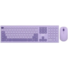Комплект клавиатура + мышь Acer OCC205 беспроводной USB, 1200 dpi, фиолетовый