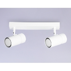 Накладной поворотный спот Ambrella light TA13177/2 WH белый GU10/2 max 12W 295*60*130