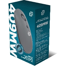 Мышь беспроводная Oklick 409MW графитовый, 1600 dpi, радиоканал, Bluetooth, USB, кнопки - 4