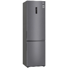 Холодильник LG GA-B509CLSL графитовый двухкамерный 277/107л морозилка снизу, No Frost