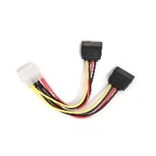 Кабель Cablexpert Кабель питания SATA CC-SATA-PSY-0.3M, 30 см, molex 4pin/2x sata15pin, на 2 устр., пакет