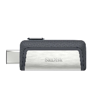 Флешка USB SanDisk DDC2 Ultra Dual (SDDDC2-032G-G46), 128Gb, USB 3.0/USB 3.1 Type C, R/W 150/30, серый/черный