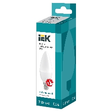 Лампа светодиодная IEK LLE-C35-7-230-40-E14 ECO C35 свеча 7Вт 230В 4000К E14