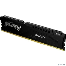 Оперативная память Kingston Fury Beast, DDR5, 32GB (1x32GB), 6000 MHz, CL36, с радиатором, черный