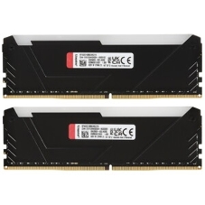 Оперативная память Kingston Fury Beast, DDR4, 16GB (1x16GB), 3200MHz, CL16, DIMM, с радиатором, черный