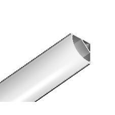 Алюминиевый профиль Ambrella light GP2100AL серебро 2000*15.7*15.7