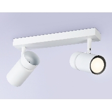 Накладной поворотный спот Ambrella light TA13177/2 WH белый GU10/2 max 12W 295*60*130