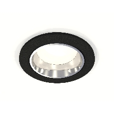 Комплект встраиваемого светильника Ambrella light XC6513003 SBK/PSL черный песок/серебро полированное MR16 GU5.3 (C6513, N6112)