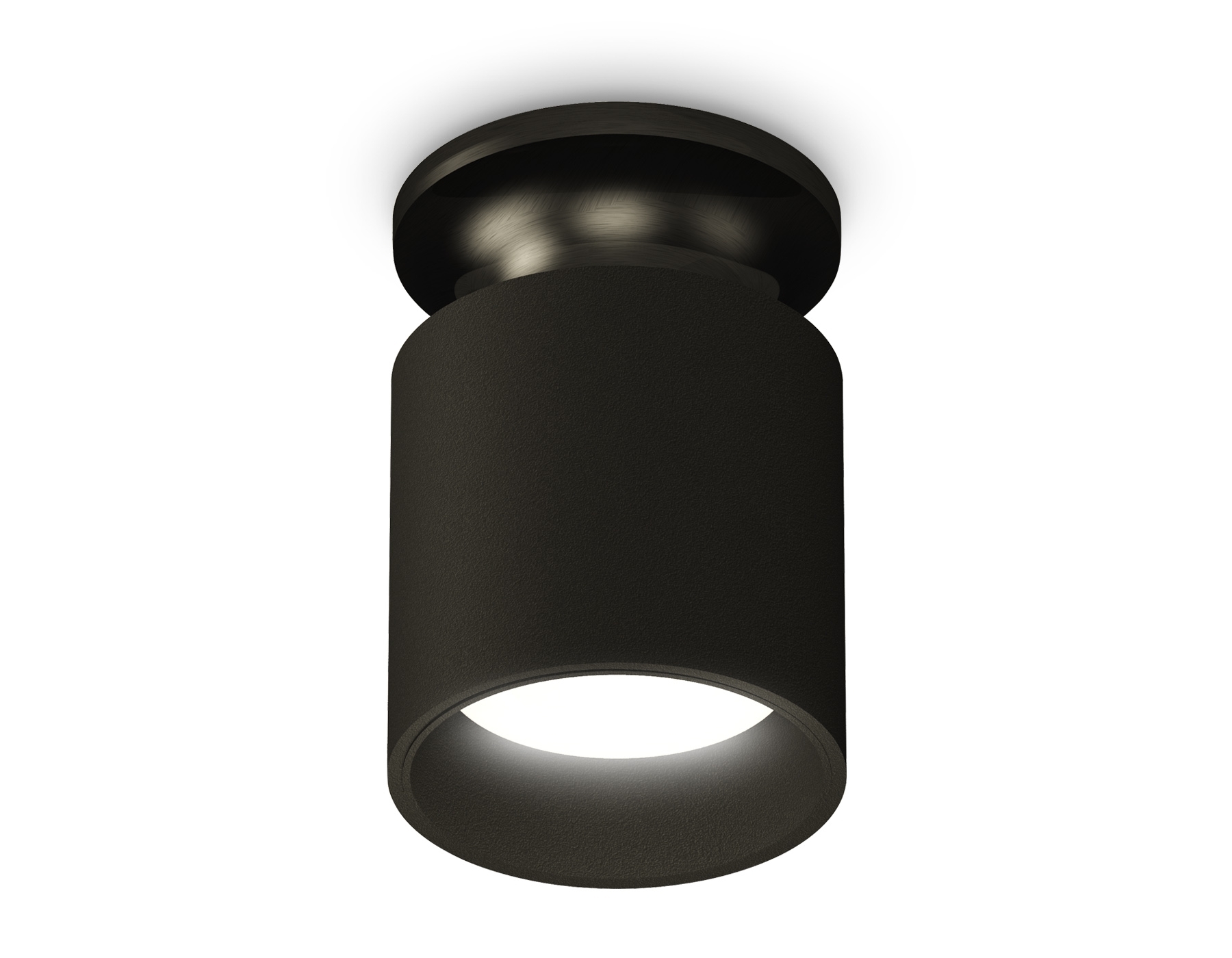 Светильник Ambrella Light XS6302101 SBK/PBK черный песок/черный полированный MR16 GU5.3 (N6902, C6302, N6111)