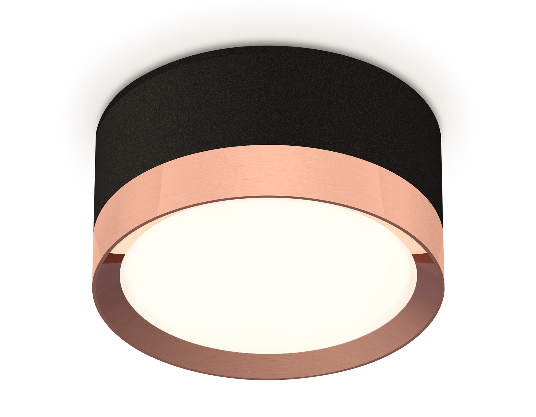 Светильник Ambrella Light XS8102005 SBK/PPG черный песок/золото розовое полированное GX53 (C8102, N8126)