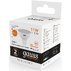 Лампа cветодиодная Gauss Elementary MR16 11W 850lm 3000K GU5.3 LED