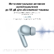Наушники TWS Xiaomi Redmi Buds 8 Pro голубой, внутриканальные, Bluetooth, активное шумоподавление, до 8 ч
