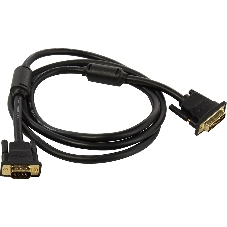 Кабель Vention DVI-I Dual link 24+5M/VGA 15M с ферритовым фильтром - 3 м.