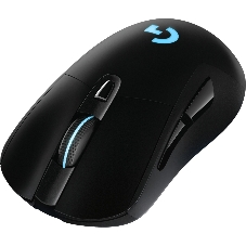 Мышь игровая Logitech G703 Lightspeed черная, сенсор 100-25600dpi (Hero25K), беспроводная 2.4GHz + USB 1,8м, 5 программируемых кнопок + колесо прокрутки, RGB-подсветка, под правую руку