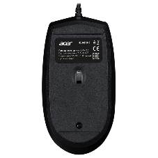 Мышь проводная Acer OMW126 черный, 1200 dpi, USB, кнопки - 3
