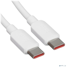Кабель USB2.0 Hoco Type-C/Type-C, 5А, 100Вт, X96, 1м, белый, коробка