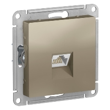 Механизм розетки компьютерной AtlasDesign RJ45 шампань SchE ATN000583