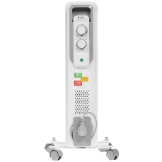Обогреватель масляный Ballu CUBE BOH/CB-05W (5 секций), белый, 1000 Вт, 15 м2, механический термостат