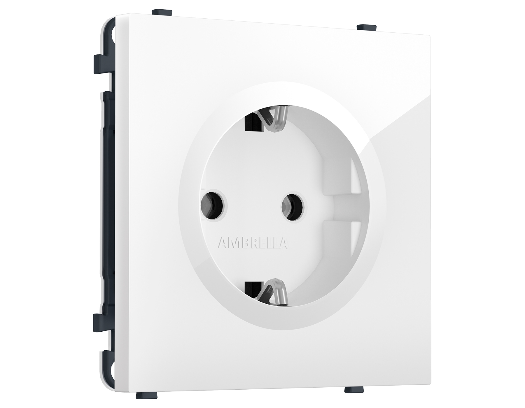 MS106010 Комплект механизма электрической розетки SIGMA Белый глянец 50Hz 2P+E с/з 16A-250V QUANT PRO (SP1060, PR141)