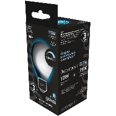 Лампа cветодиодная Gauss Filament А160 10W 890lm 4100К Е27 milky диммируемая LED
