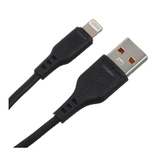 Кабель GoPower GP01L USB (m)-Lightning (m) 1.0м 2.4A ПВХ черный (1/800)