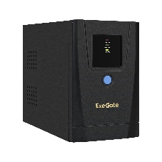Источник бесперебойного питания ExeGate SpecialPro UNB-1000.LED.AVR.1SH.2C13.RJ.USB 1000VA/550W, LED, AVR,1*Schuko+2*C13, RJ45/11,USB, металлический корпус, черный