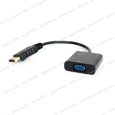 Переходник DisplayPort - VGA Cablexpert A-DPM-VGAF-02, 20M/15F, кабель 15 см, пакет