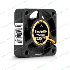 Вентилятор для корпуса ExeGate ExtraPower EP04010S3P-5 черный, 40 мм, 7500 об/мин, 35 дБ, 3 pin