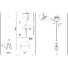 Светильник Ambrella light LH58111 BK/LW/SM черный/светлое дерево/дымчатый E14 max 40W D110*1500