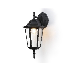 Уличный настенный светильник Ambrella light ST2018 BK/CL черный/прозрачный IP54 E27 max 40W 360*150*210