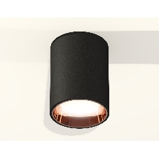 Светильник Ambrella Light XS6313024 SBK/PPG черный песок/золото розовое полированное MR16 GU5.3 (C6313, N6114)