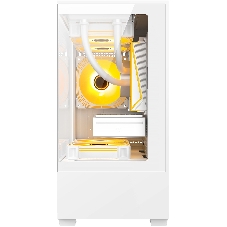 Компьютерный корпус Bloody CC-125 белый без БП mATX 5x120мм 2xUSB2.0 1xUSB3.0 audio bott PSU