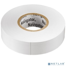 Изолента ПВХ Navigator 15 мм (рул.20м) бел. NIT-B15-20/WH