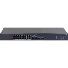 Коммутатор Dahua DH-CS4220-16GT-240, 16×1 Гбит/с + 2×1 Гбит/с + 2×1 Гбит/с Combo, управляемый