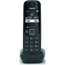 Дополнительная трубка Dect Gigaset AS690HX черный для AS690