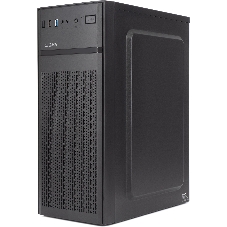 Компьютерный корпус Digma DCC-MD301 черный без БП ATX 1x80мм 4x120мм 1xUSB 2.0 1xUSB 3.0 audio