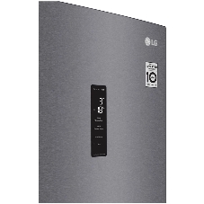 Холодильник LG GA-B509CLSL графитовый двухкамерный 277/107л морозилка снизу, No Frost