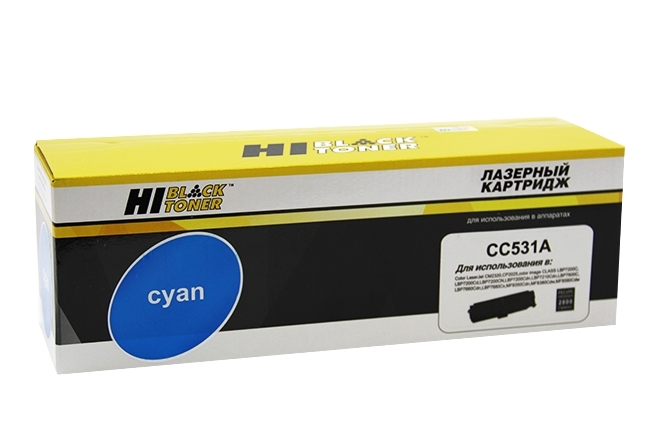 Картридж лазерный HP CLJ CP2025/CM2320/Canon LBP7200 (Hi-Black) CC531A/№ 718, C, 2,8K