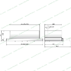 Вытяжка встраиваемая Elikor Интегра Glass 45Н-400-В2Д нержавеющая сталь/черное стекло, 45 см, 400 куб. м/ч, 55 дБ