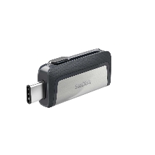 Флешка USB SanDisk DDC2 Ultra Dual (SDDDC2-032G-G46), 128Gb, USB 3.0/USB 3.1 Type C, R/W 150/30, серый/черный
