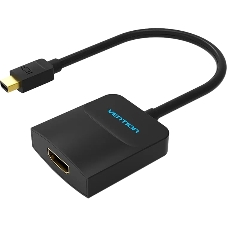 Адаптер-переходник Vention mini DisplayPort 20M > HDMI F черный (HBCBB)